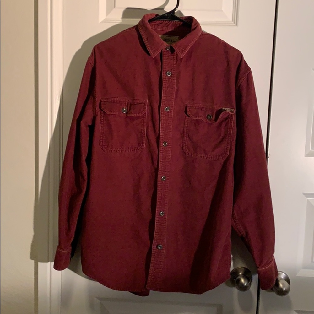 Corduroy shirt jacket